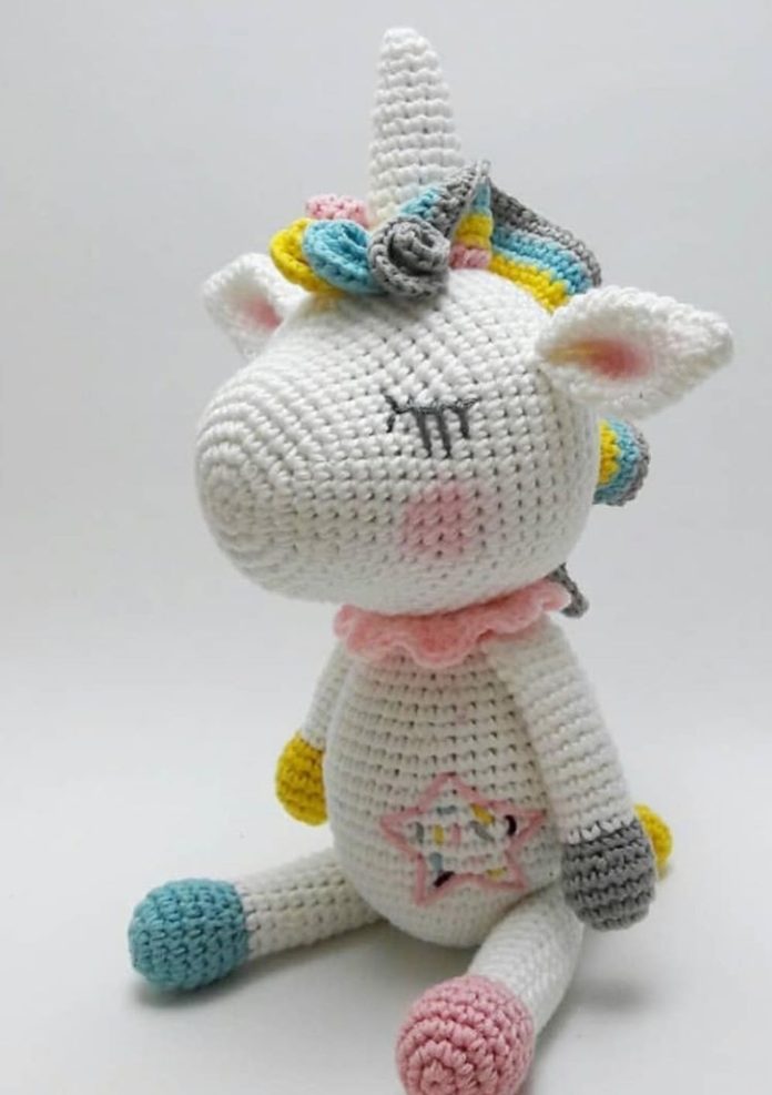 Amigurumi örgü oyuncak unicorn modeli yapılışı