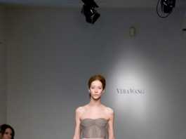 2012 Vera Wang ilkbahar - Yaz Gelinlik Ve Abiye Modelleri - Vera Wang gri kabarık abiye modeli