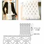 Tığ işi şık atkı modeli ve kenar süsü yapımı (şemalı)