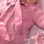 Örgü bebek hırkası (desenli) (anlatımlı)