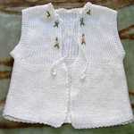 Beyaz bebek yeleği yapılışı (anlatımlı) Beyaz kolay ve acıklamalı yelek modeli