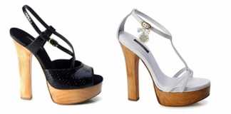Dolce & Gabbana 2011 İlkbahar - Yaz Ayakkabı Koleksiyonu -- D&G 2011 Halhallı platform topuklu yazlık ayakkabı modelleri