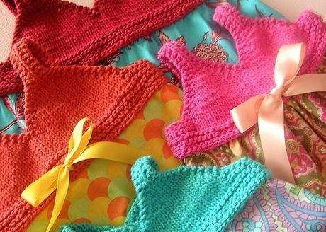 Örgü bikini üstlü kumaştan yazlık çocuk elbisesi modeli yapılışı (anlatımlı)