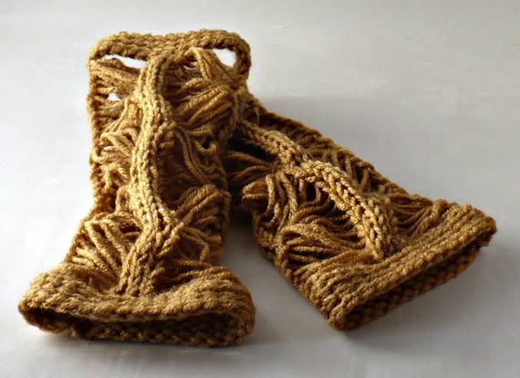 örümcek ağı desenli parmaksız eldiven modeli