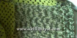 Kolay Örgü Koltuk Şalı Modeli Yapılışı (anlatımlı)