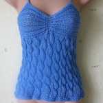 Askılı şık bluz modeli (anlatımlı)