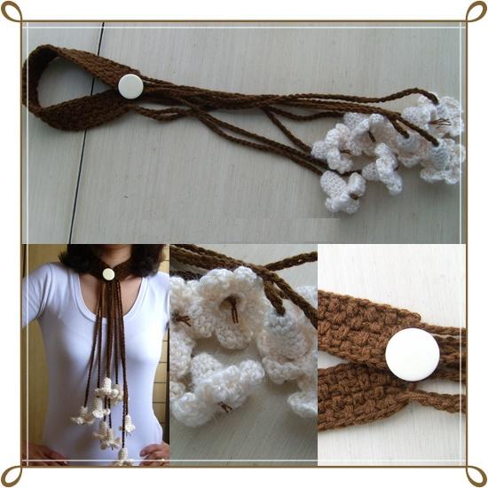 Örgü kolye ve örgü kemer modeli yapılışı (anlatımlı)