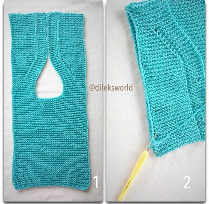 Pratik Haroşe Örgüden Örgü Bebek Yeleği Modeli Yapılışı Pratik Haroşe Örgüden Örgü Bebek Yeleği Modeli Yapılışı