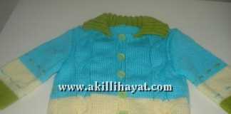 Saç örgülü hırka modeli (anlatımlı)