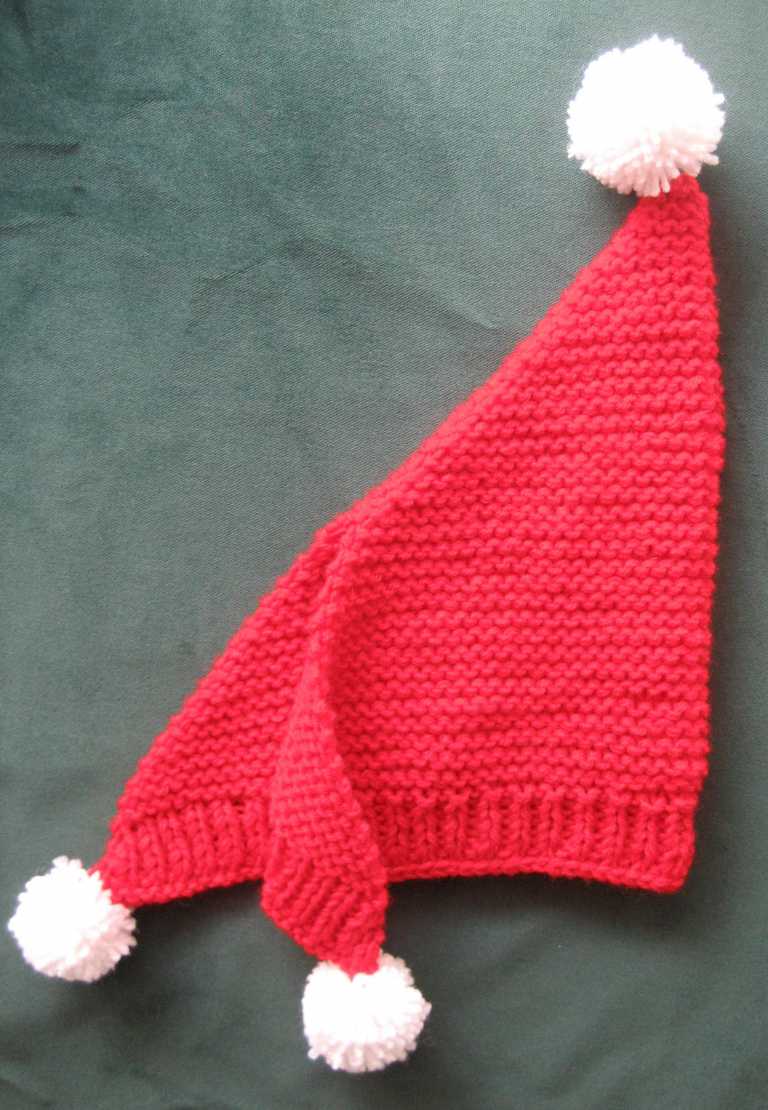 Örgü ponponlu yeni yıl şapkası yapılışı