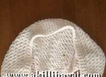Şişle örülmüş tek parça bayan bolero modeli yapılışı (açıklamalı)