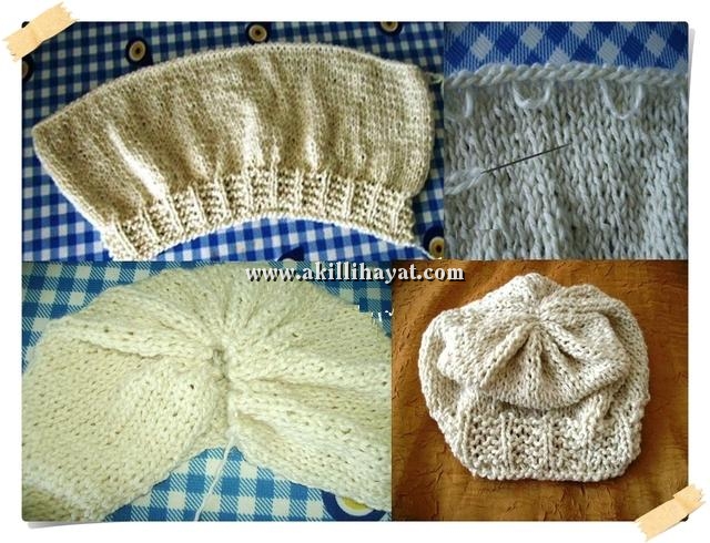 Örgü çiçekli şapka modeli yapılışı (anlatımlı)