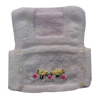 Tek parça örülmüş bebek yeleği modeli yapılışı (anlatımlı)