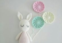 Amigurumi örgü oyuncak uyuyan tavşancık modeli yapılışı anlatımlı