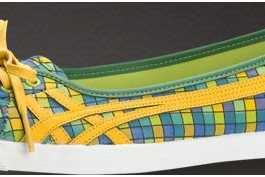 2011 Tiger Onitsuka sarı çizgili babet modeli