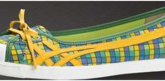 2011 Tiger Onitsuka sarı çizgili babet modeli