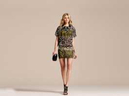 Vakko 2011 İlkbahar - Yaz Koleksiyonu -- Vakko beyaz puantiyeli yeşil elbise ve topuklu yazlık ayakkabı modelleri