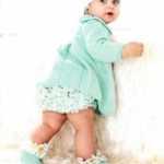 Örgü bebek elbisesi,fırfırlı külot ve patik takımı (anlatımlı)