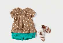 Zara Kids 2011 Çocuk Giyimi Koleksiyonu -- Zara Kız Çocuklar İçin Puantiyeli T-shirt ve Çapraz Bantlı Yazlık Ayakkabı Modelleri