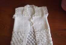 İncili Örümcek Örgü Bebek Yeleği Yapılışı ( Anlatımlı ) Örümcek örgü tekniği ile örülmüş örgü bebek yeleği modeli yapılışı anlatımlı